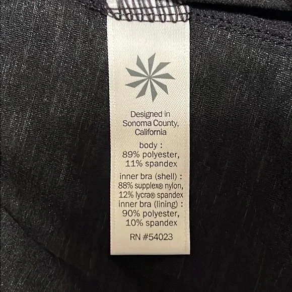 Athleta Black Tank Racerback with Built in Bra - Picture 10 of 13